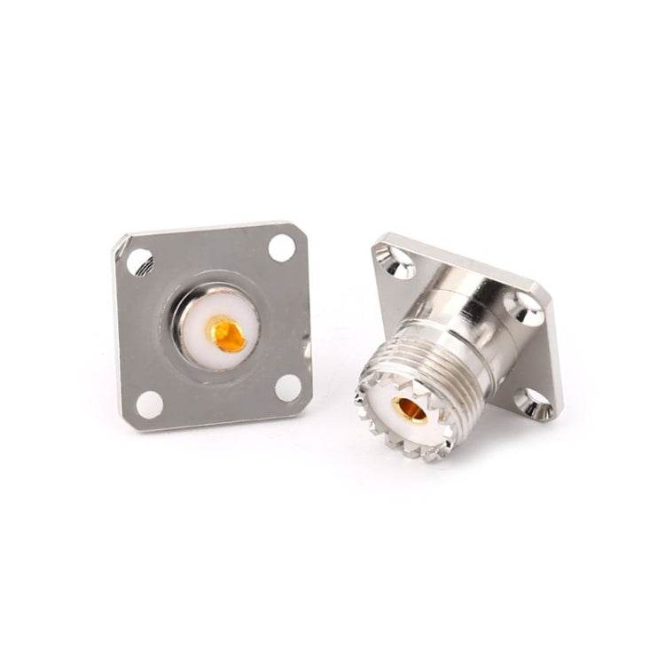 5 PCS UHF SO239 Female Flange Panel Chassis Cover Mount Adapter 5 PCS UHF SO239 Female Flange Panel Chassis Cover Mount Adapter